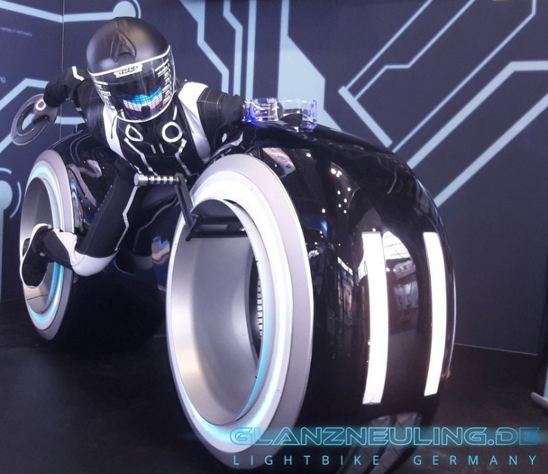 lightcycle like a videogame bike with futurebiker, rent